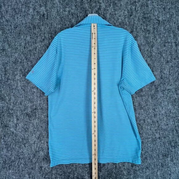 Top Golf Polo Shirt Mens M Under Armour Green Heatgear Loose Golfing Clubhouse - Picture 7 of 7